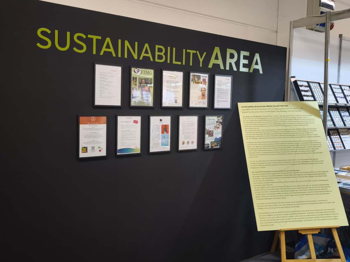 SUSTAINABILITY AREA der INOVA&nbsp;COLLECTION